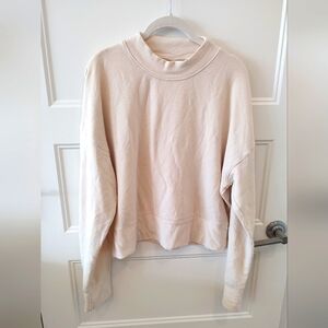 2 for $12 Sale! Fabletics Super Soft Cropped Crew Neck Long Sleeve Sweatshirt XL